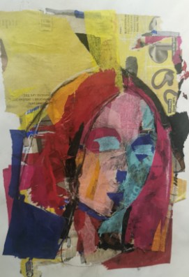 Portrait in vibrant colors